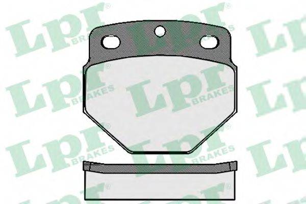LPR 05P1146 Комплект гальмівних колодок, дискове гальмо