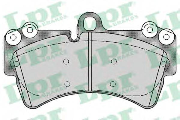 LPR 05P1257 Комплект гальмівних колодок, дискове гальмо