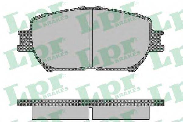 LPR 05P1361 Комплект гальмівних колодок, дискове гальмо