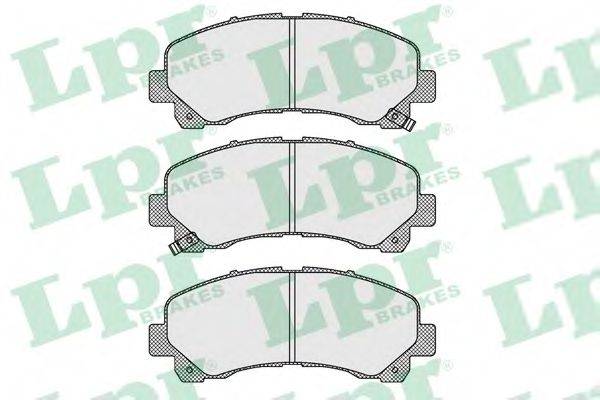 LPR 05P1630 Комплект гальмівних колодок, дискове гальмо
