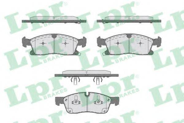 LPR 05P1745 Комплект гальмівних колодок, дискове гальмо