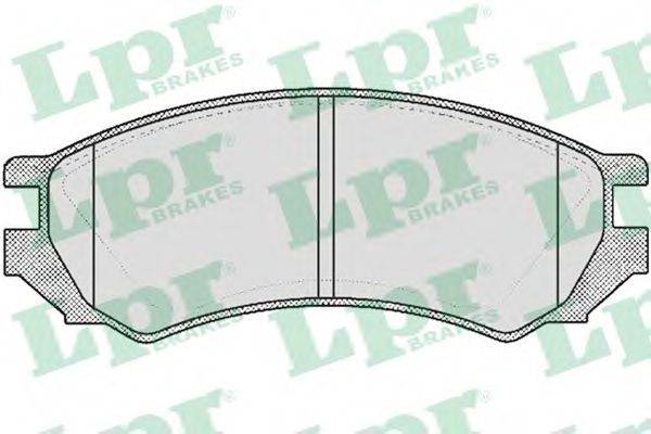 LPR 05P354 Комплект гальмівних колодок, дискове гальмо