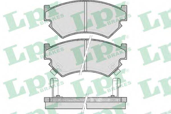 LPR 05P521 Комплект гальмівних колодок, дискове гальмо