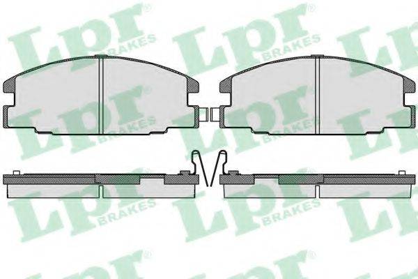 LPR 05P544 Комплект гальмівних колодок, дискове гальмо