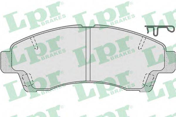 LPR 05P818 Комплект гальмівних колодок, дискове гальмо