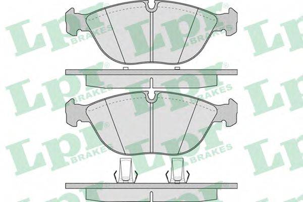 LPR 05P881 Комплект гальмівних колодок, дискове гальмо