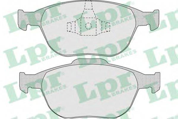LPR 05P906 Комплект гальмівних колодок, дискове гальмо