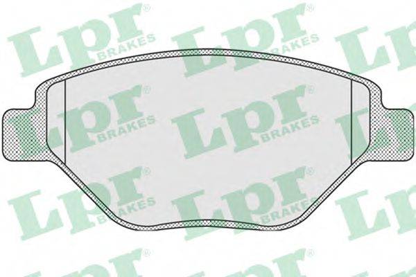 LPR 05P910 Комплект гальмівних колодок, дискове гальмо
