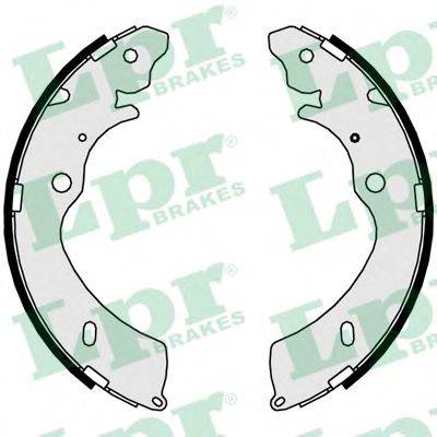 LPR 09810 Комплект гальмівних колодок