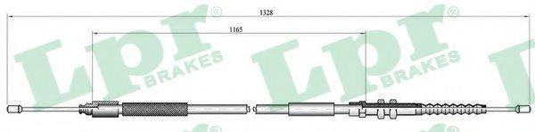 LPR C0112B Трос, стоянкова гальмівна система
