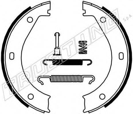 TRUSTING 019023K Комплект гальмівних колодок, стоянкова гальмівна система