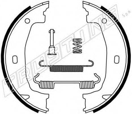 TRUSTING 019028K Комплект гальмівних колодок, стоянкова гальмівна система