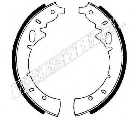 TRUSTING 025030 Комплект гальмівних колодок