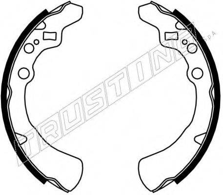 TRUSTING 026334 Комплект гальмівних колодок