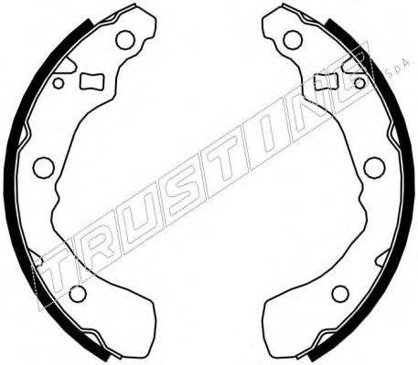 TRUSTING 026349 Комплект гальмівних колодок