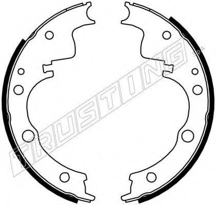 TRUSTING 040152 Комплект гальмівних колодок