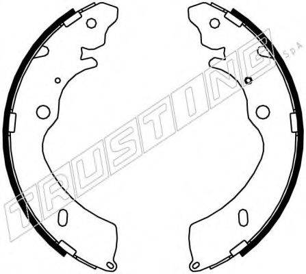 TRUSTING 047377 Комплект гальмівних колодок