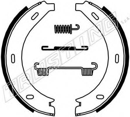 TRUSTING 052123K Комплект гальмівних колодок, стоянкова гальмівна система