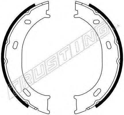 TRUSTING 052126 Комплект гальмівних колодок, стоянкова гальмівна система