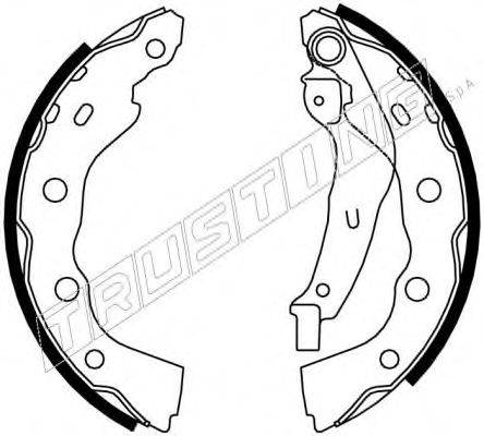 TRUSTING 064170 Комплект гальмівних колодок