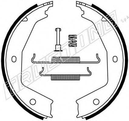 TRUSTING 079194K Комплект гальмівних колодок, стоянкова гальмівна система