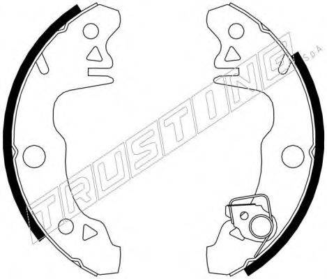 TRUSTING 088205Y Комплект гальмівних колодок