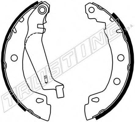 TRUSTING 088225Y Комплект гальмівних колодок
