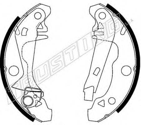 TRUSTING 088228Y Комплект гальмівних колодок