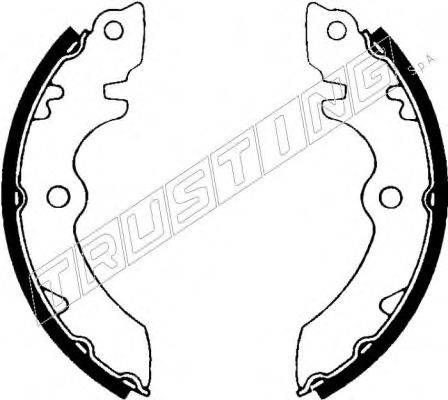 TRUSTING 111219 Комплект гальмівних колодок