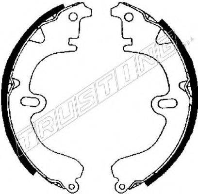 TRUSTING 115271 Комплект гальмівних колодок