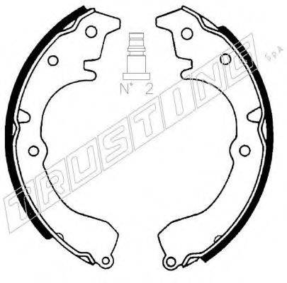 TRUSTING 115292 Комплект гальмівних колодок