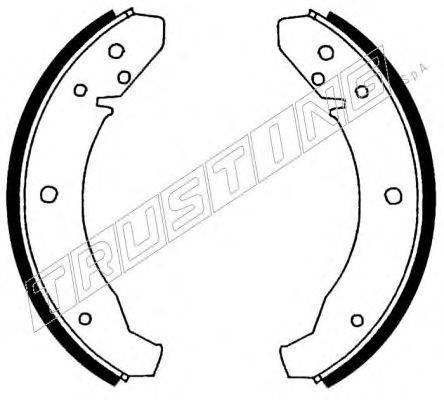 TRUSTING 124250 Комплект гальмівних колодок