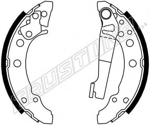 TRUSTING 124286 Комплект гальмівних колодок