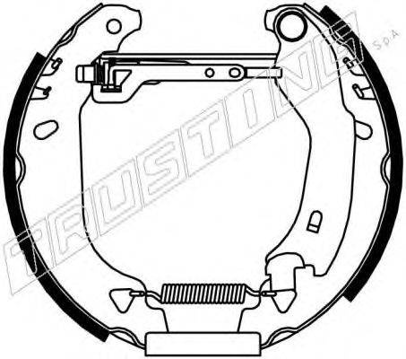 TRUSTING 6109 Комплект гальмівних колодок