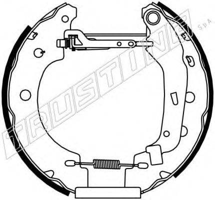 TRUSTING 6156 Комплект гальмівних колодок