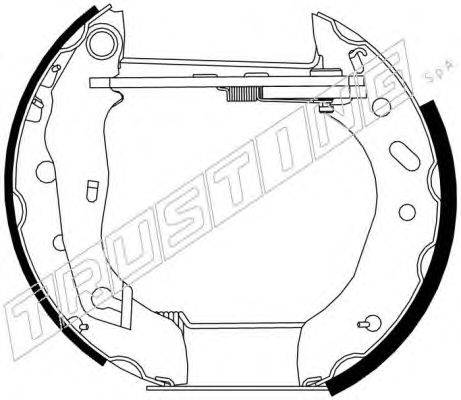TRUSTING 6270 Комплект гальмівних колодок
