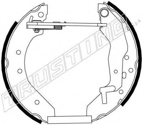 TRUSTING 6291 Комплект гальмівних колодок