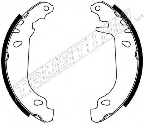 TRUSTING 7091 Комплект гальмівних колодок