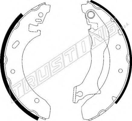 TRUSTING 7105 Комплект гальмівних колодок