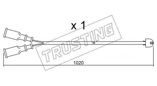 TRUSTING SU089 Сигналізатор, знос гальмівних колодок