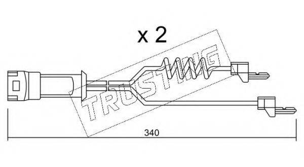 TRUSTING SU172K Сигналізатор, знос гальмівних колодок