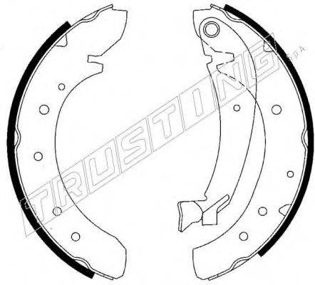 TRUSTING 7335 Комплект гальмівних колодок