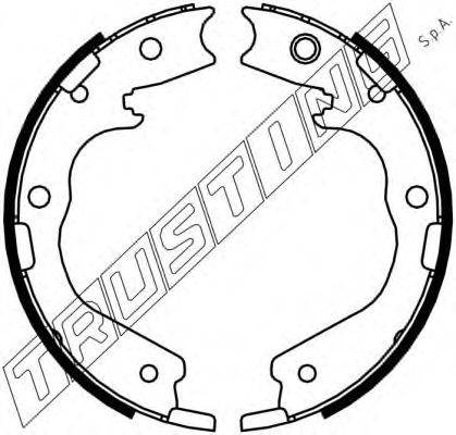 TRUSTING 047378 Комплект гальмівних колодок, стоянкова гальмівна система