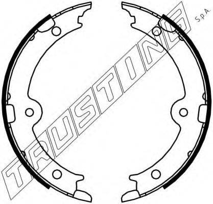 TRUSTING 115321 Комплект гальмівних колодок, стоянкова гальмівна система
