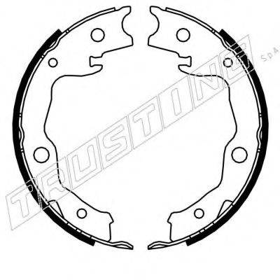 TRUSTING 115322 Комплект гальмівних колодок, стоянкова гальмівна система