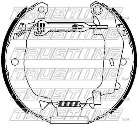TRUSTING 6400 Комплект гальмівних колодок