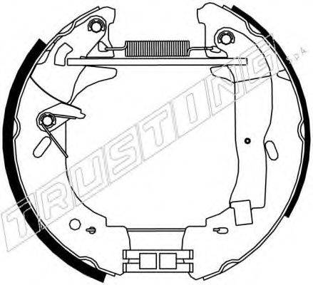 TRUSTING 6419 Комплект гальмівних колодок