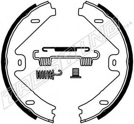 TRUSTING 052137K Комплект гальмівних колодок, стоянкова гальмівна система