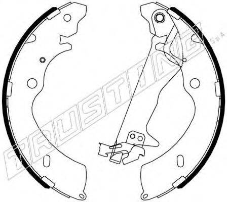 TRUSTING 047377Y Комплект гальмівних колодок