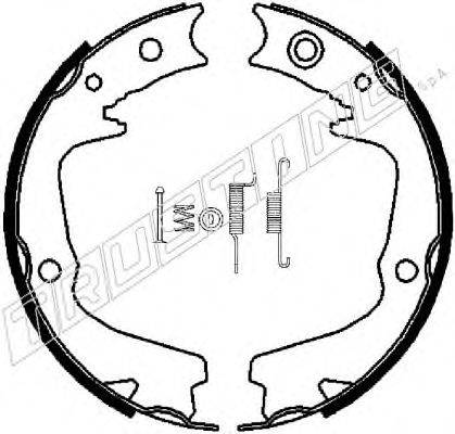 TRUSTING 110337K Комплект гальмівних колодок, стоянкова гальмівна система